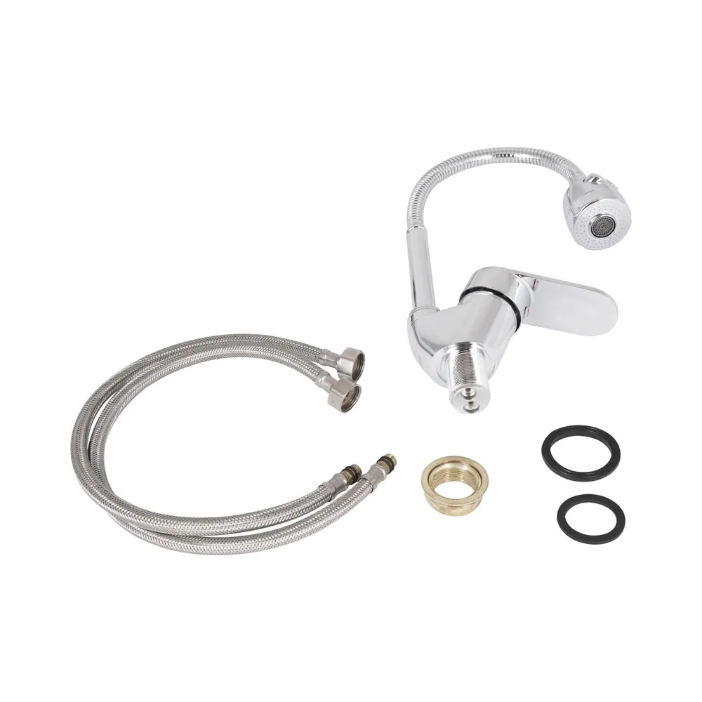 Смеситель для кухни Lidz Tani 008F4 с гибким изливом (k40) LDTAN008F4CRM44972 Chrome Фото - 4