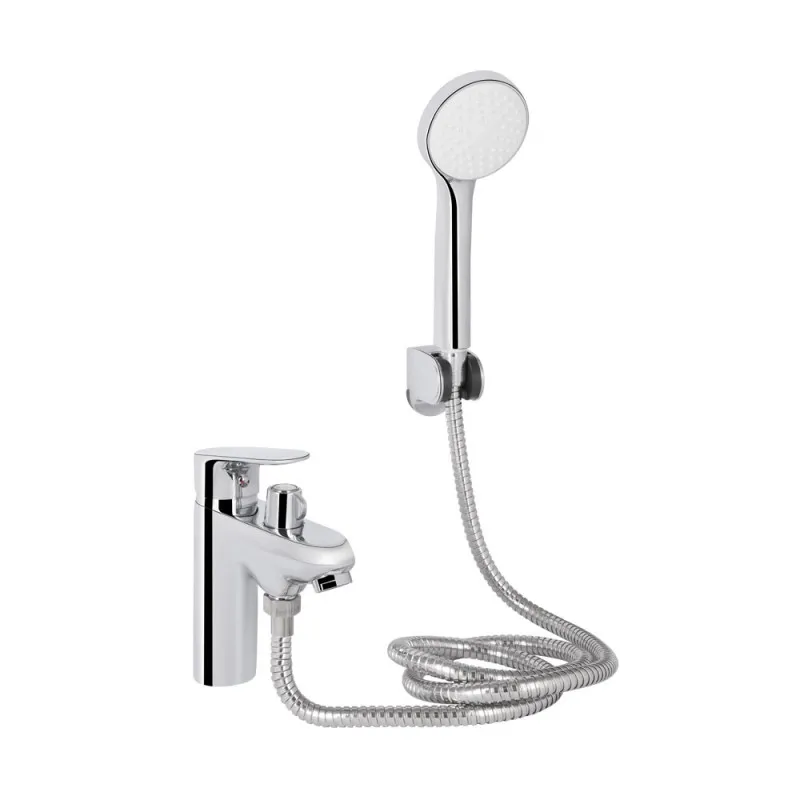 Змішувач для ванни Lidz Tani 011F на борт (з душовим гарнітуром) Chrome (SD00051101)