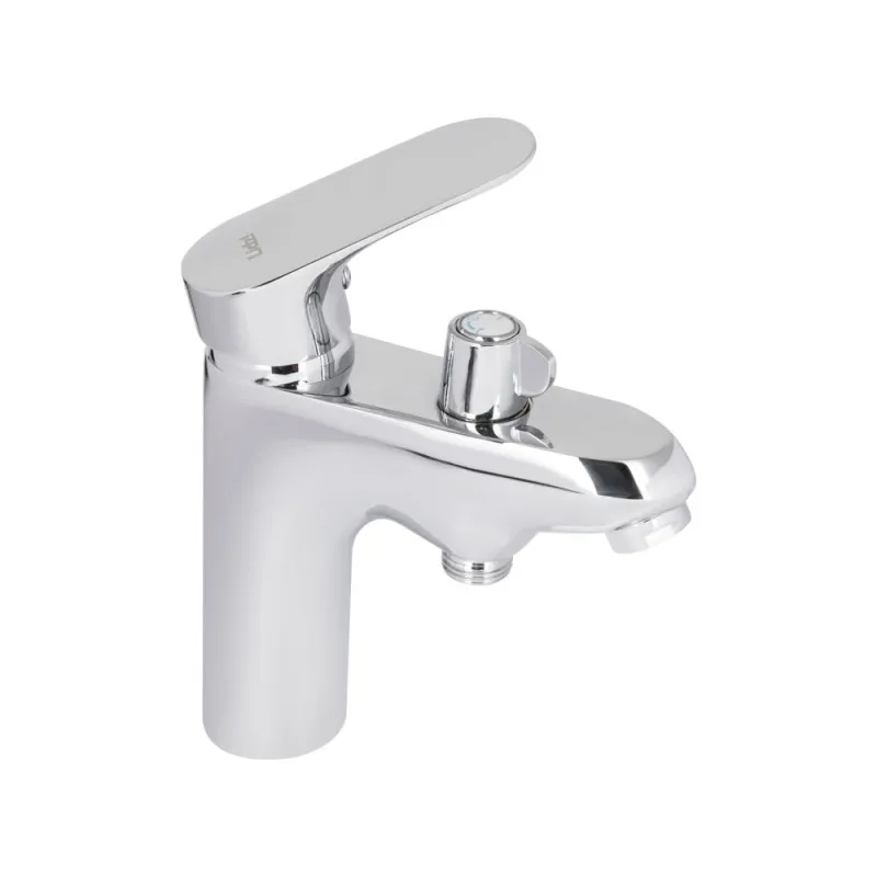 Змішувач для ванни Lidz Tani 011F на борт (з душовим гарнітуром) Chrome (SD00051101) Фото - 3