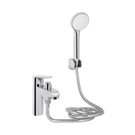 Змішувач для ванни Lidz Tani 011F на борт (з душовим гарнітуром) Chrome (SD00051101)