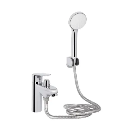 Смеситель для ванны Lidz Tani 011F на борт (с душевым гарнитуром) Chrome (SD00051101)