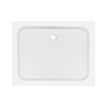Душевой поддон Lidz KAPIELKA ST100x80х14 низкий, прямоугольный, диаметр слива 52 мм 