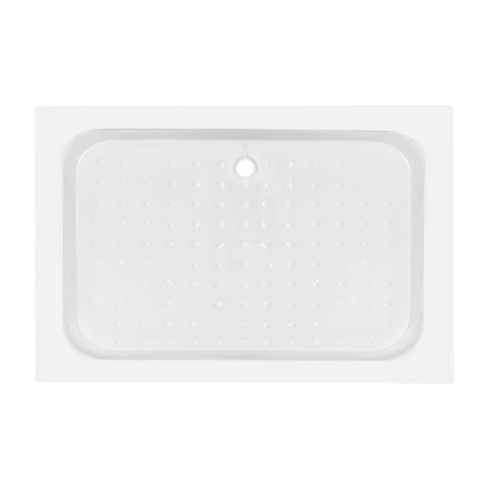 Душевой поддон Lidz KAPIELKA ST120x80х14 низкий, прямоугольный, диаметр слива 52 мм 