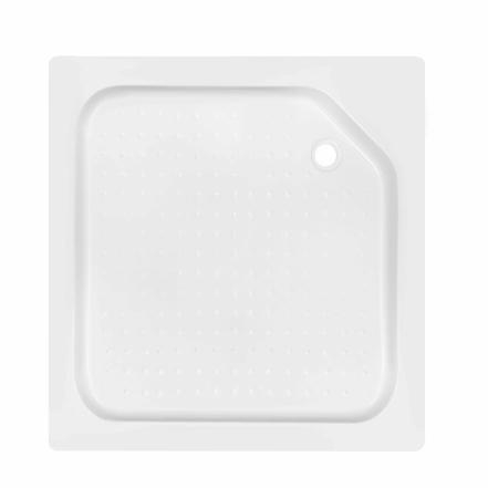 Душевой поддон Lidz KAPIELKA ST90x90х14 низкий, квадратный, диаметр слива 52 мм 