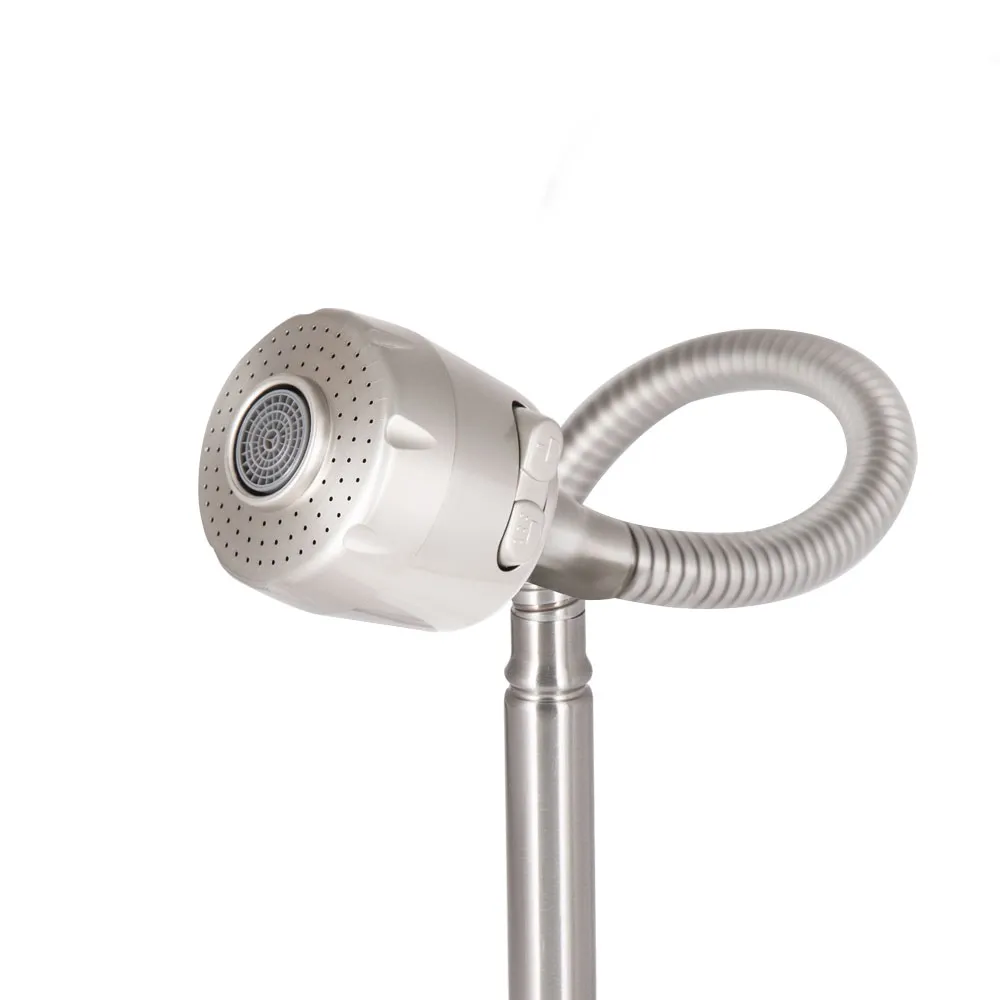 Смеситель для кухни Lidz Aria 015F41 с гибким изливом (k35) LDARI015F41NKS45306 Nickel Фото - 3