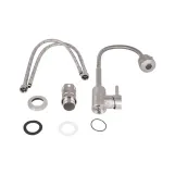 Смеситель для кухни Lidz Aria 015F41 с гибким изливом (k35) LDARI015F41NKS45306 Nickel Фото - 5