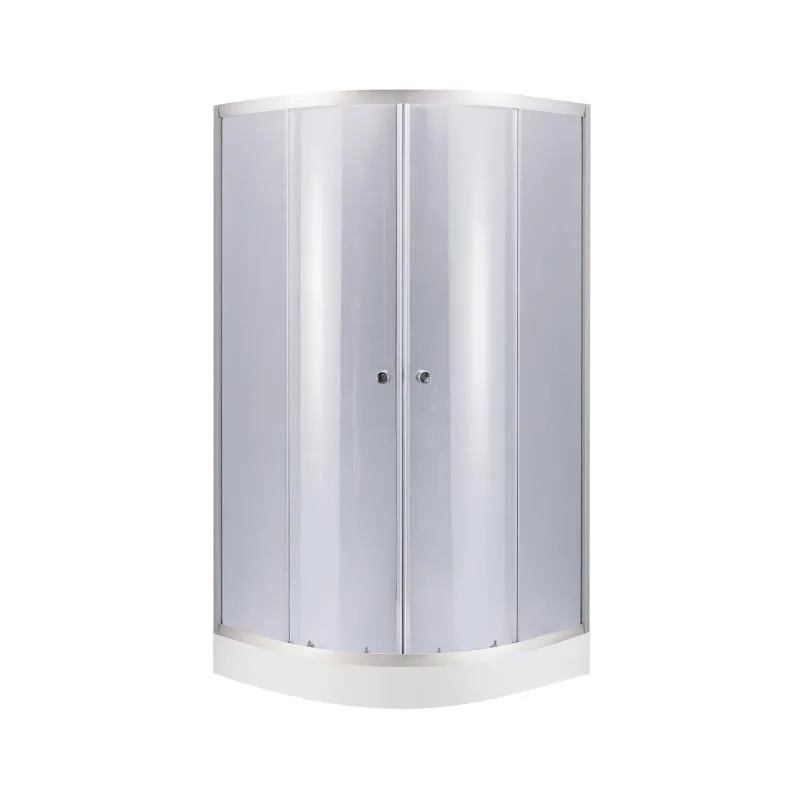 Душевая кабина Lidz Latwa SC80x80.SAT.LOW.GR, стекло тон. 4 мм + Lidz Душевой поддон KAPIELKA ST80x80x15