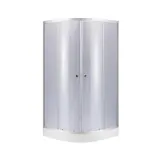 Душевая кабина Lidz Latwa SC80x80.SAT.LOW.GR, стекло тон. 4 мм + Lidz Душевой поддон KAPIELKA ST80x80x15