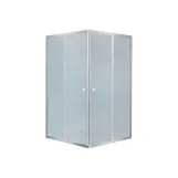 Lidz Wawel SC80x80.SAT.LOW.FR Душевая кабина квадратная, стекло Frost 4 мм + Lidz Душевой поддон KAPIELKA ST80x80х14 Фото - 2