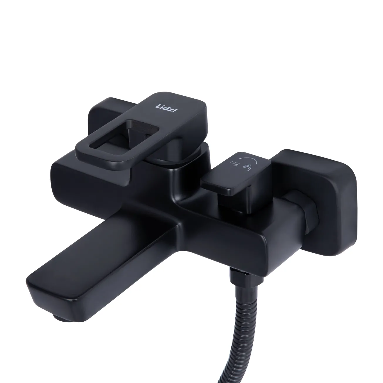 Смеситель для ванны Lidz Wawel 006 (с душевым гарнитуром) (k35) LDWAW006BLA45393 Black Фото - 4