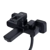 Смеситель для ванны Lidz Wawel 006 (с душевым гарнитуром) (k35) LDWAW006BLA45393 Black Фото - 4