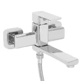 Смеситель для ванны Lidz Dozorca 0051 с поворотным изливом (с душевым гарнитуром) (k35) LDDOZ0051CRM45404 Chrome Фото - 2