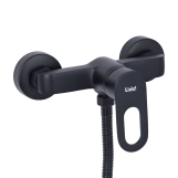 Смеситель для душа Lidz Latwa 010 (с душевым гарнитуром) (k40) LDLAT010BLA45421 Black Фото - 2