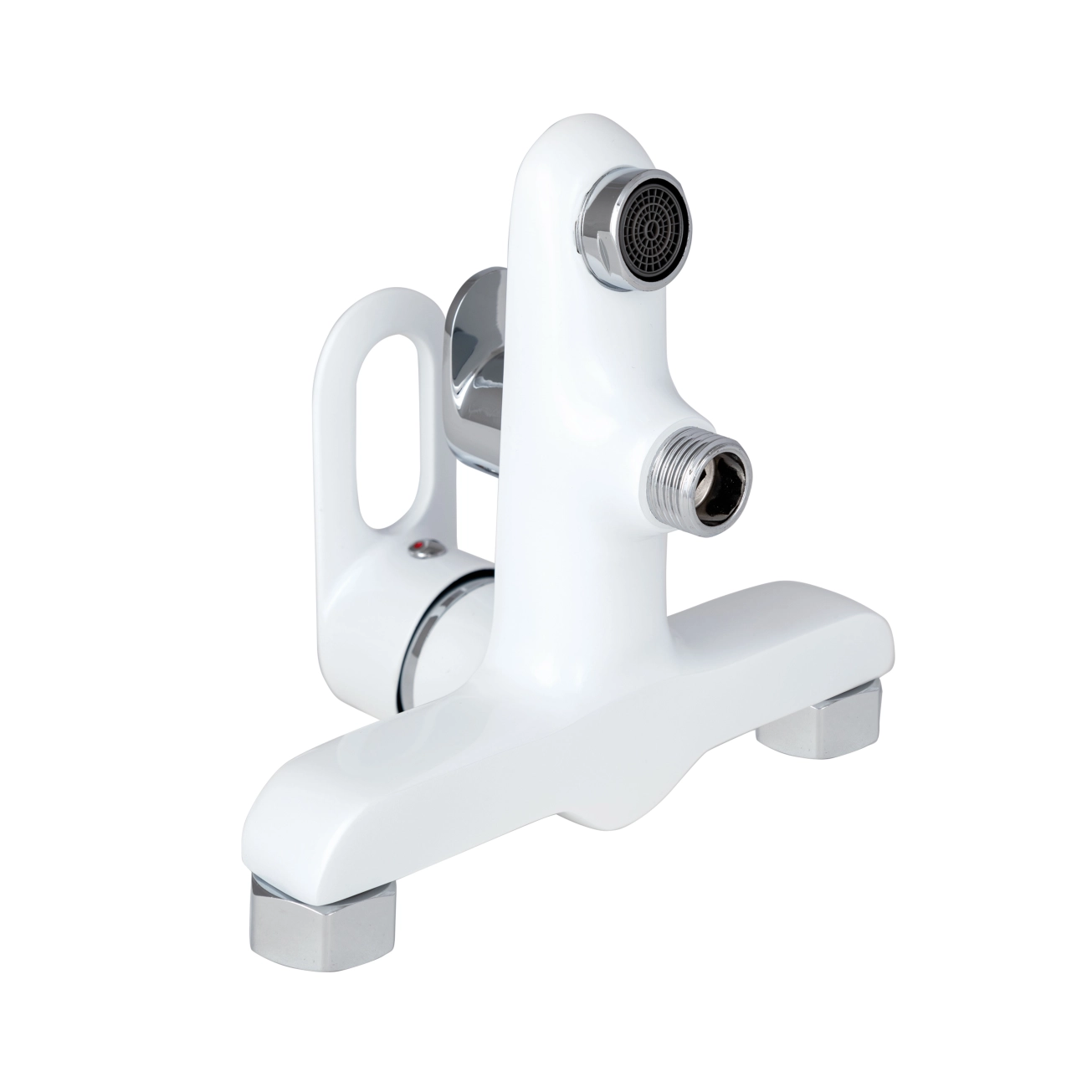 Смеситель для ванны Lidz Latwa 006 (с душевым гарнитуром) (k35) LDLAT006WHI45424 White Фото - 2