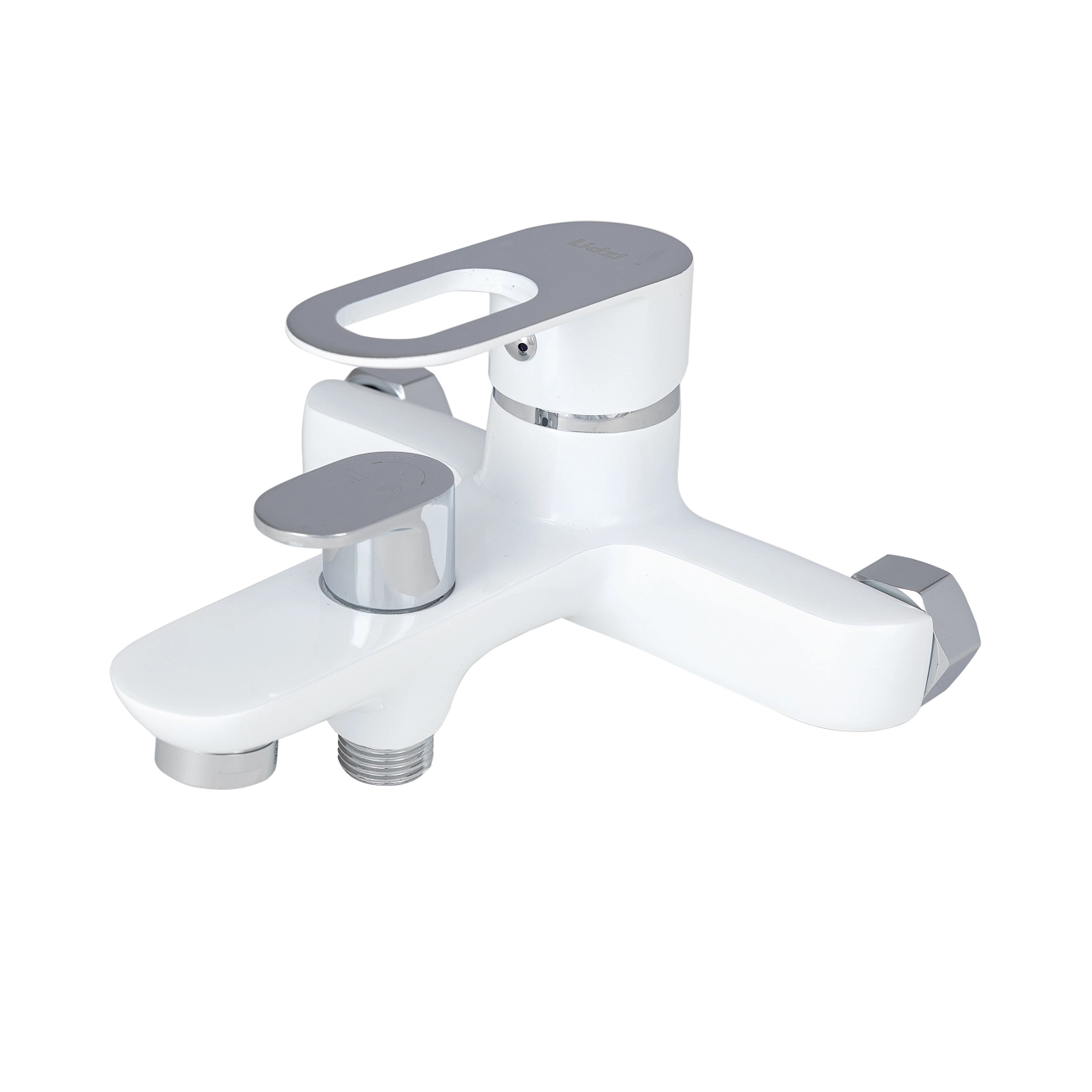 Смеситель для ванны Lidz Latwa 006 (с душевым гарнитуром) (k35) LDLAT006WHI45424 White Фото - 3