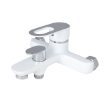 Смеситель для ванны Lidz Latwa 006 (с душевым гарнитуром) (k35) LDLAT006WHI45424 White Фото - 3