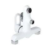 Змішувач для ванни Lidz Latwa 006 (з душовим гарнітуром) (k35) LDLAT006WHI45424 White Фото - 2
