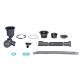 Мийка для кухні інтегрована Lidz Handmade H6350BR крило праворуч (LDH6350BRPVD45590) Brushed Black PVD 3,0/1,0 мм Фото - 8