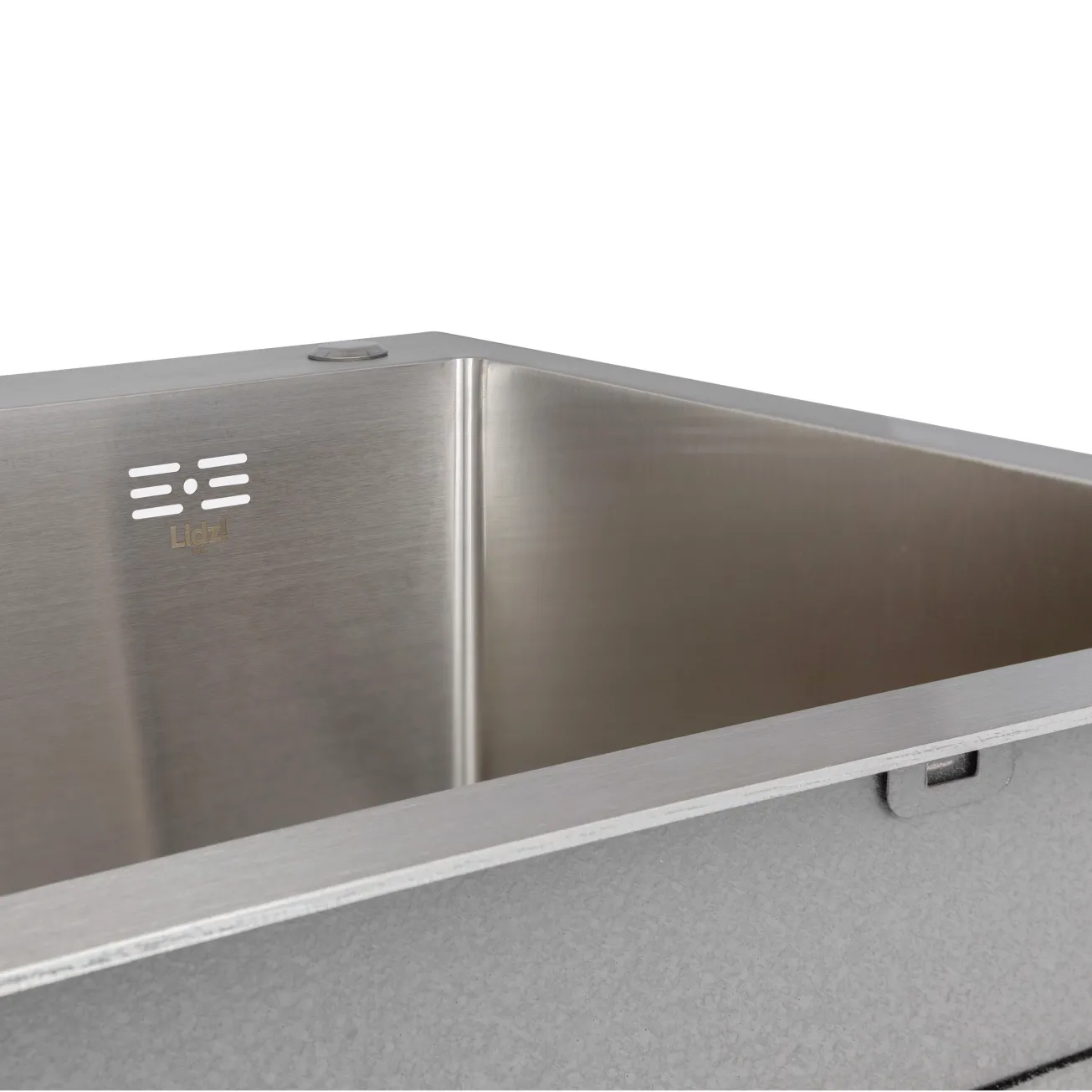 Мийка для кухні інтегрована Lidz Handmade H7849L крило ліворуч (LDH7849BRUL45592) Brushed Steel 3,0/1,0 мм Фото - 3