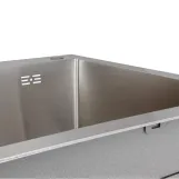 Мийка для кухні інтегрована Lidz Handmade H7849L крило ліворуч (LDH7849BRUL45592) Brushed Steel 3,0/1,0 мм Фото - 3