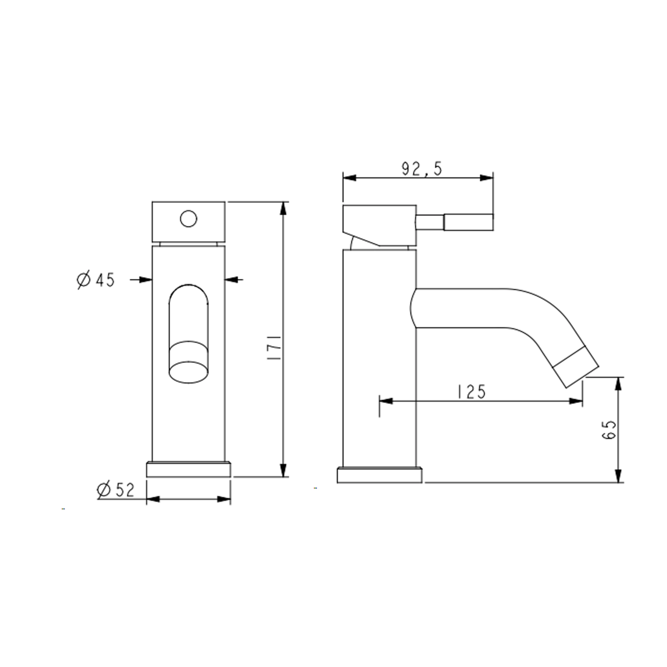 Змішувач для раковини Lidz Aria 0011F (k35) LDARI0011FNKS46091 Nickel Фото - 1