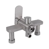 Смеситель для ванны Lidz Luna 005 (с душевым гарнитуром) (k35) LDLUN005NKS46093 Nickel Фото - 3