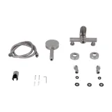 Смеситель для душа Lidz Luna 010 (с душевым гарнитуром) Nickel (SD00052219) Фото - 1