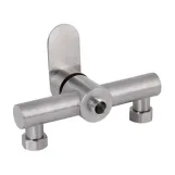 Смеситель для душа Lidz Luna 010 (с душевым гарнитуром) Nickel (SD00052219) Фото - 2