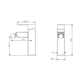 Змішувач для біде Lidz Kubis 001AF (k35) LDKUB001AFNKS46097 Nickel Фото - 1