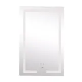 Дзеркало Lidz Kubis 500х800 з LED-підсвічуванням Touch, з антизапотіванням, з димером, рег. яскравості LD78LF9365080 Фото - 2