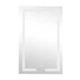 Дзеркало Lidz Kubis 500х800 з LED-підсвічуванням Touch, з антизапотіванням, з димером, рег. яскравості LD78LF9365080 Фото - 3