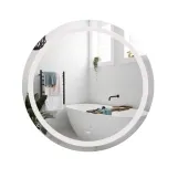 Зеркало Lidz Aria R800 с LED-подсветкой Touch, с антизапотеванием, с димером, рег. яркости LD78LR800