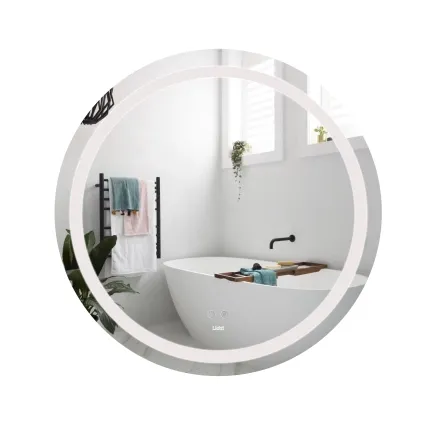Зеркало Lidz Aria R800 с LED-подсветкой Touch, с антизапотеванием, с димером, рег. яркости LD78LR800