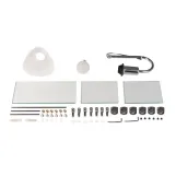 Зеркало Lidz Sofi 140.07.05 (1) 680х875х100 настенное с 3-мя полками асимметричное, со светильником LD78SO6887 Фото - 4