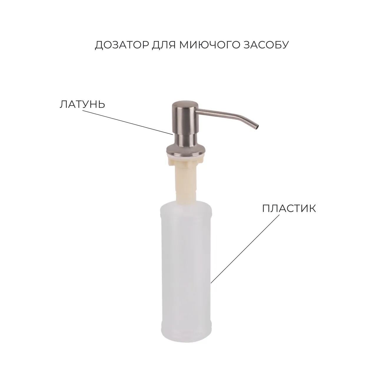 Комплект Lidz Handmade H6350L Мойка для кухни интегрированная крыло слева Brushed в комплекте с дозатором + Lidz K01G Корзина для кухонной мойки Фото - 4