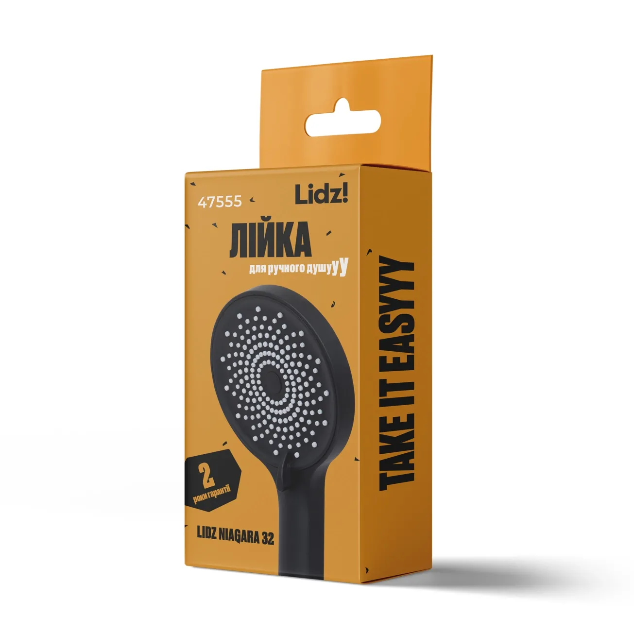 Лійка для ручного душу Lidz Niagara 32 120 мм округла LDNIA32BLM47555 Matt Black Фото - 3