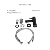 Комплект смесителей Lidz Aria Black: Душевая система LDARI1030BLA43373 + Смеситель для раковины LDARI001FBLA43367 (SD00053816) Фото - 1