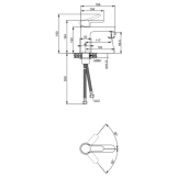 Смеситель латунный для раковины Lidz Astra 001F Chrome (SD00054209) Фото - 8