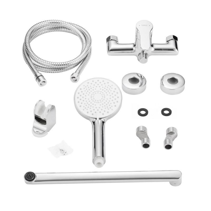 Змішувач для ванни Lidz Astra 005 (з душовим гарнітуром) Chrome (SD00054212) Фото - 2