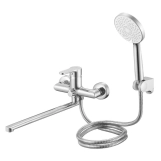 Змішувач для ванни Lidz Astra 005 (з душовим гарнітуром) Chrome (SD00054212) Фото - 8