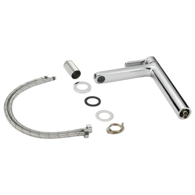 Змішувач латунний для раковини Lidz Astra 001FH високий Chrome (SD00054214) Фото - 6