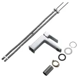 Смеситель латунный для раковины Lidz Orion 001F Chrome (SD00054215) Фото - 2