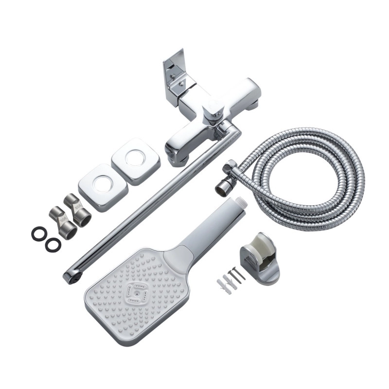 Змішувач для ванни Lidz Orion 005 (з душовим гарнітуром) Chrome (SD00054218) Фото - 2