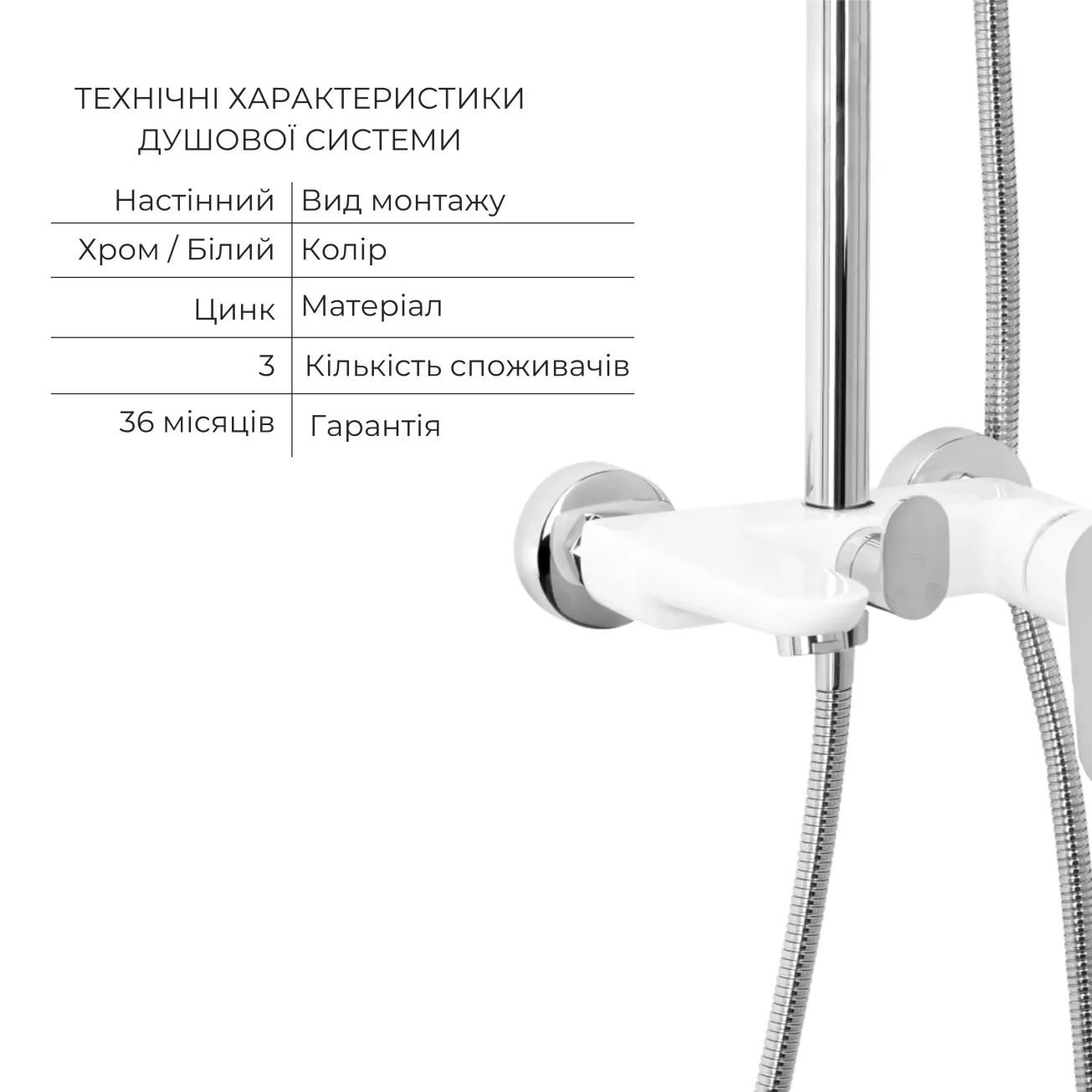 Комплект для душевой Latwa: Душевая кабина LLSC9090SATMIDFR2SET+Душевая система на 3 потребителя LDLAT1030WHI45427 Фото - 4