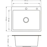 Мойка для кухни интегрированная Lidz Handmade H6050HB Decor Black PVD Honeycomb 2,5/0,5 мм LDH6050BDECPVD48371 (SD00054495) Фото - 1