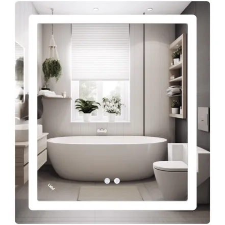 Зеркало Lidz Kubis 700х800 с LED-подсветкой Touch (SD00054571)