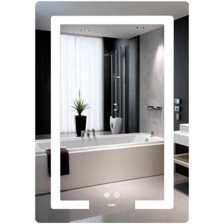 Зеркало Lidz Kubis (KU2) 600х800 с LED-подсветкой Touch (SD00054573)