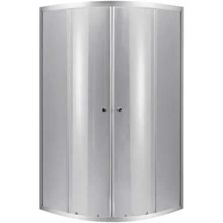 Душова кабіна без піддону Lidz Latwa SC90x90.SAT.LOW.DGR, напівкругла (SD00054875)