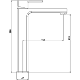 Змішувач для раковини Lidz Dozorca 001FH, хром (SD00055114) Фото - 7