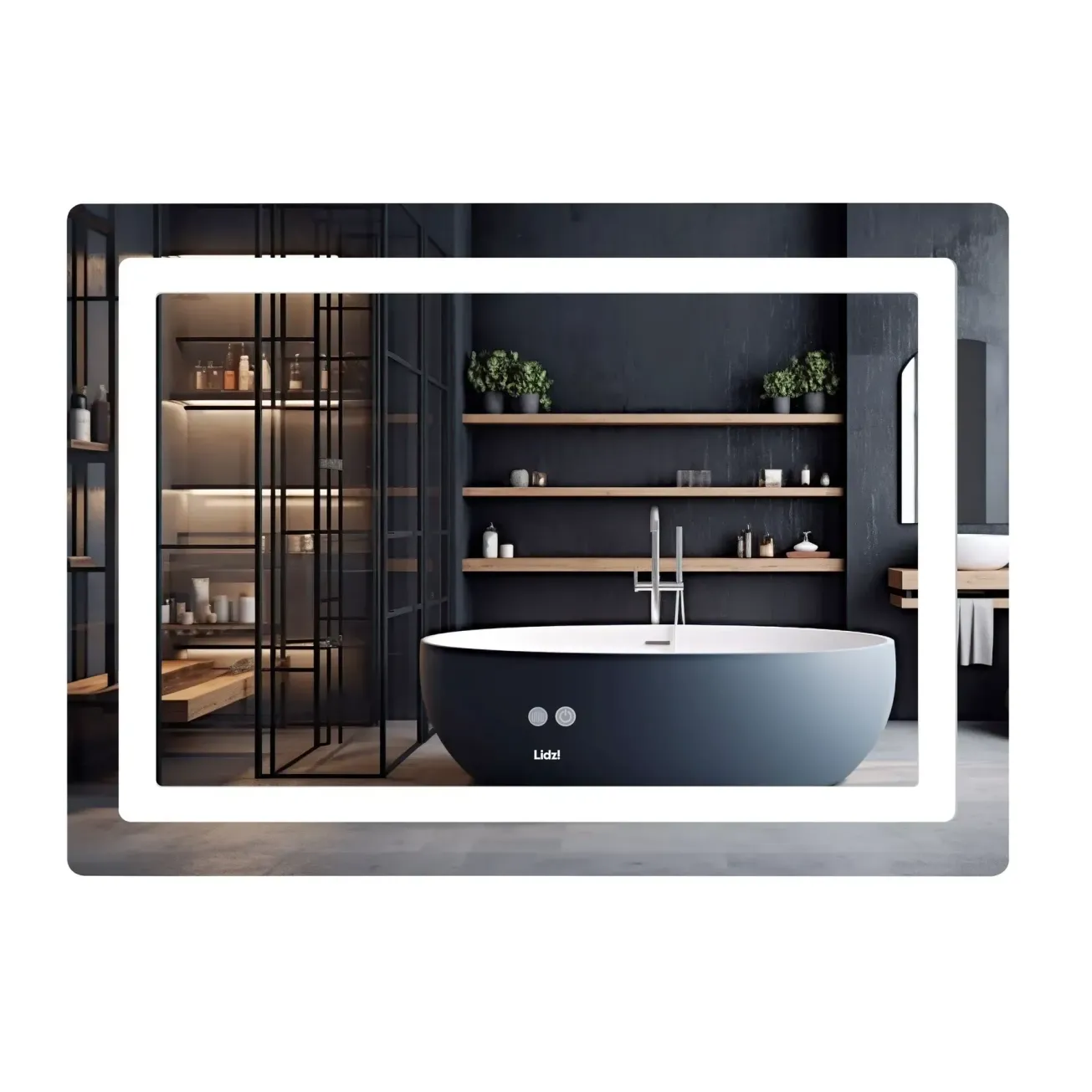 Зеркало Lidz Kubis (KU2) 1200х800 с LED-подсветкой Touch (SD00055131)